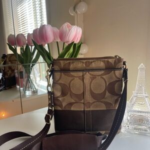Brown coach Designer Shoulder Bag